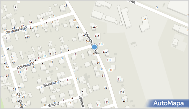 Złocieniec, Mirosławiecka, 28, mapa Złocieniec