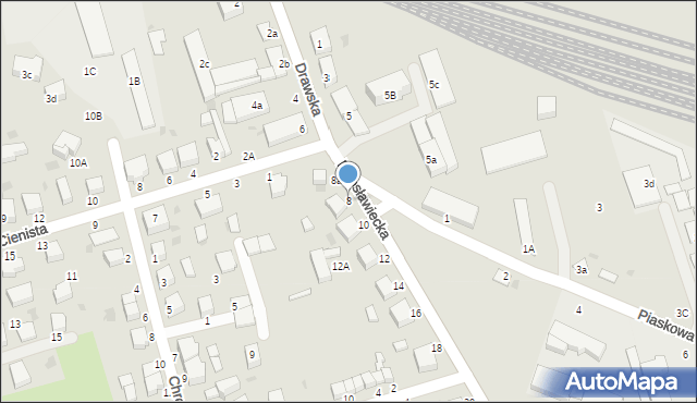 Złocieniec, Mirosławiecka, 8, mapa Złocieniec