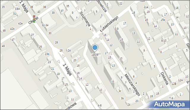 Żyrardów, Mielczarskiego Romualda, 19/23, mapa Żyrardów