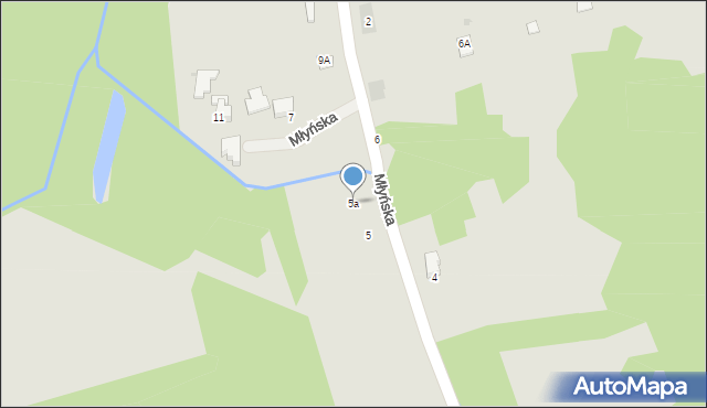 Brzesko, Młyńska, 5a, mapa Brzesko