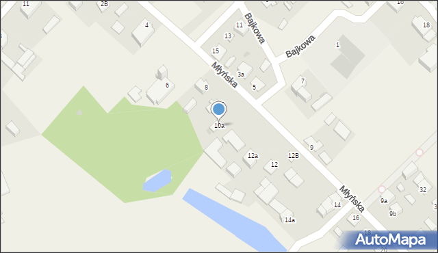 Bukowiec, Młyńska, 10a, mapa Bukowiec