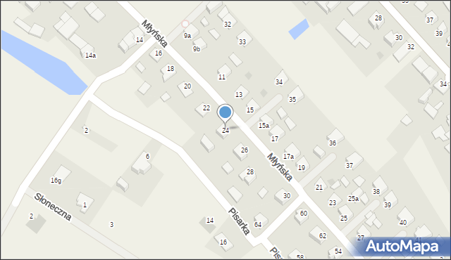 Bukowiec, Młyńska, 24, mapa Bukowiec