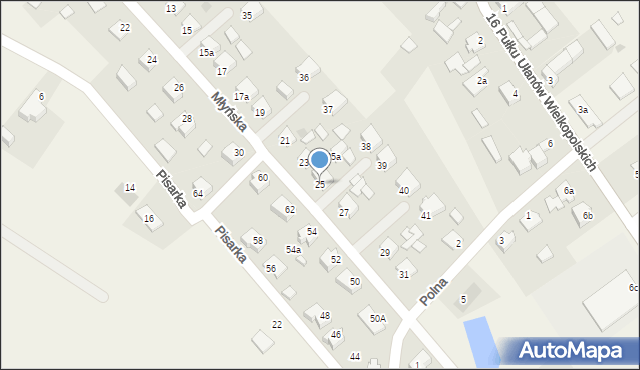 Bukowiec, Młyńska, 25, mapa Bukowiec