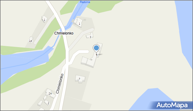 Chmielno, Młyńska, 5, mapa Chmielno