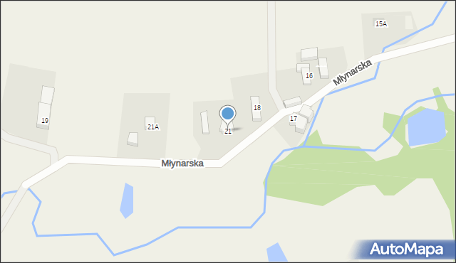 Chotków, Młynarska, 21, mapa Chotków