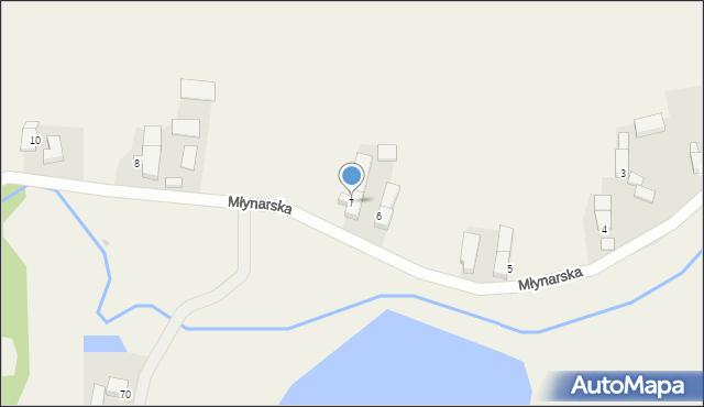 Chotków, Młynarska, 7, mapa Chotków