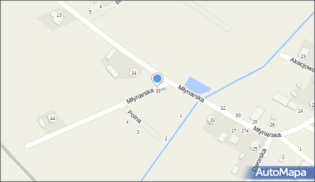 Chruszczewo, Młynarska, 33, mapa Chruszczewo