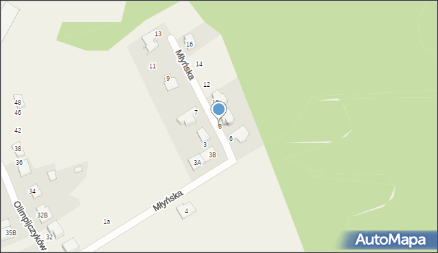 Chrząstowice, Młyńska, 8, mapa Chrząstowice