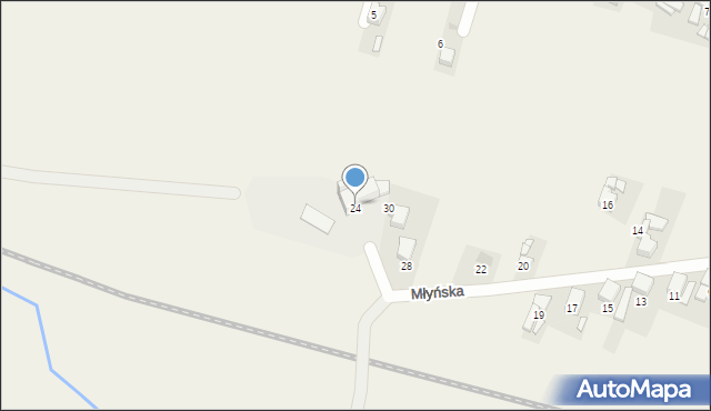 Cyprzanów, Młyńska, 32, mapa Cyprzanów