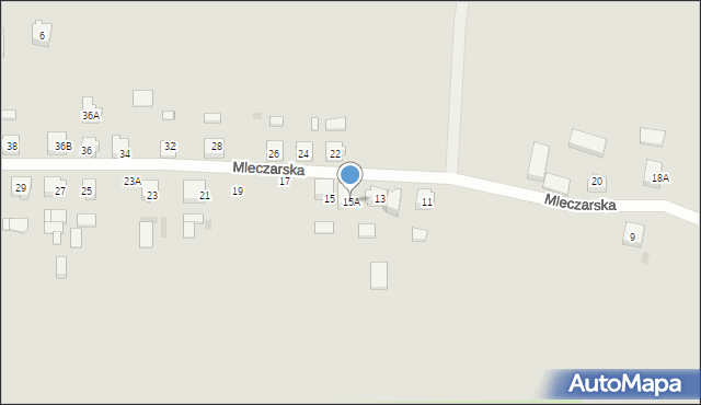 Czersk, Mleczarska, 15A, mapa Czersk