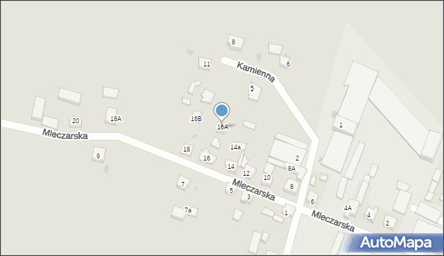 Czersk, Mleczarska, 16A, mapa Czersk