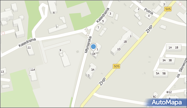 Frombork, Młynarska, 1A, mapa Frombork