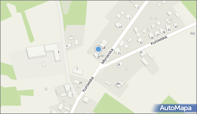 Górki Noteckie, Młynarska, 1C, mapa Górki Noteckie