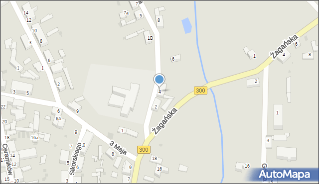 Gozdnica, Młyńska, 4, mapa Gozdnica