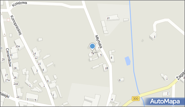 Gozdnica, Młyńska, 7a, mapa Gozdnica