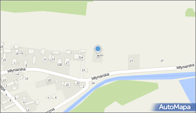 Janowiec, Młynarska, 25, mapa Janowiec