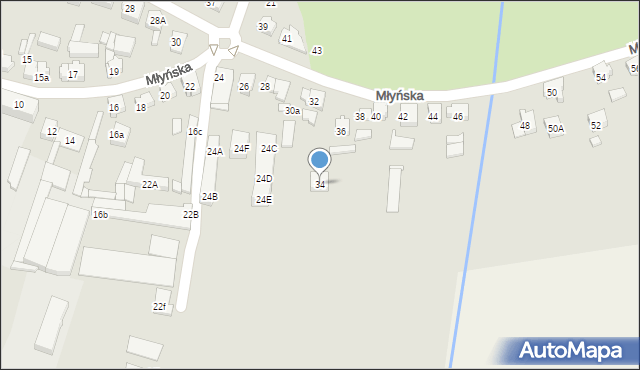 Kępno, Młyńska, 34, mapa Kępno