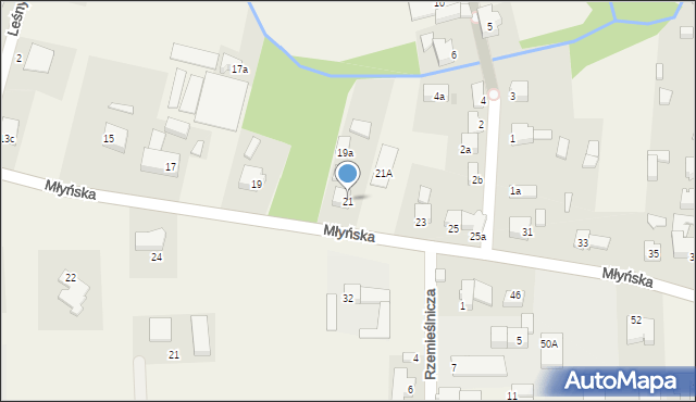 Kobylnica, Młyńska, 21, mapa Kobylnica