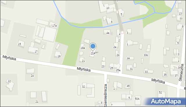 Kobylnica, Młyńska, 21A, mapa Kobylnica