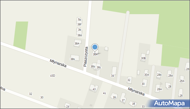 Konarzyce, Młynarska, 36A, mapa Konarzyce