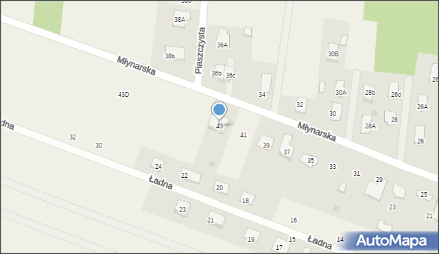 Konarzyce, Młynarska, 43, mapa Konarzyce