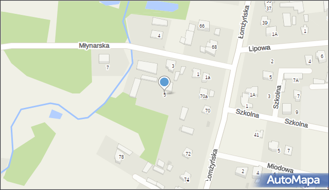 Konarzyce, Młynarska, 5, mapa Konarzyce