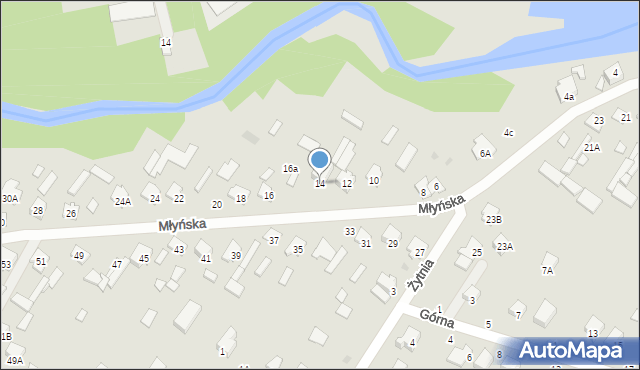 Kozienice, Młyńska, 14, mapa Kozienice