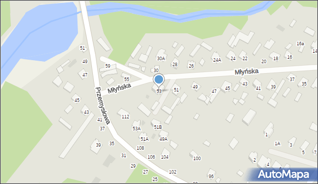 Kozienice, Młyńska, 53, mapa Kozienice