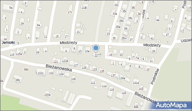 Kraków, Młodzieży, 12, mapa Krakowa