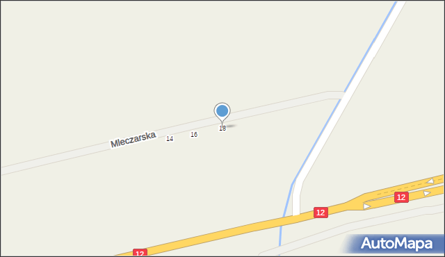 Lasocice, Mleczarska, 18, mapa Lasocice