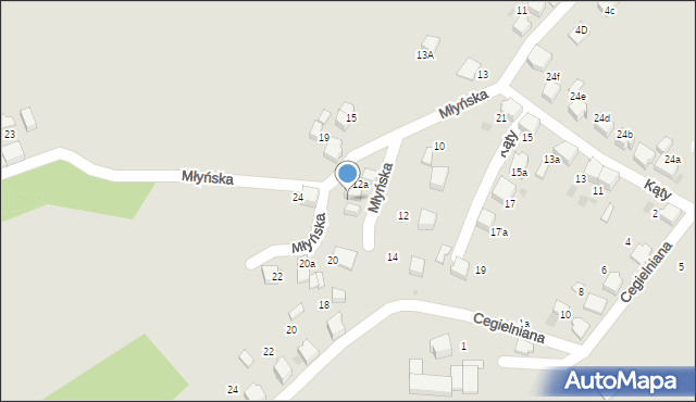 Łaziska Górne, Młyńska, 18, mapa Łaziska Górne