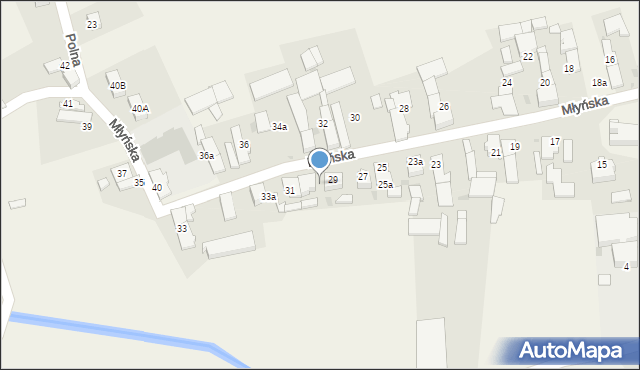 Mechnica, Młyńska, 31a, mapa Mechnica