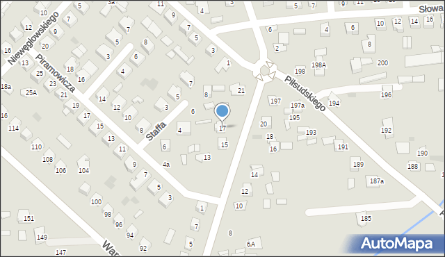 Międzyrzec Podlaski, Młynarska, 17, mapa Międzyrzec Podlaski