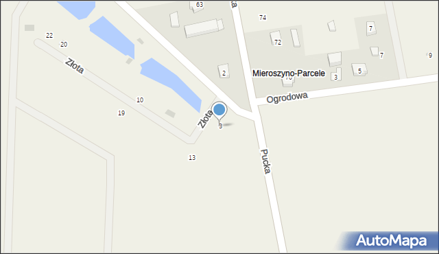 Mieroszyno, Młyńska, 3, mapa Mieroszyno