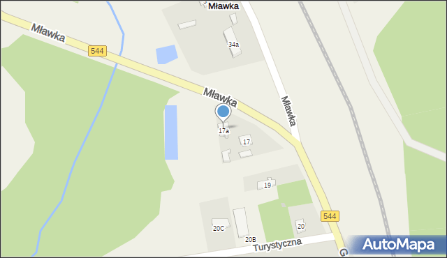 Mławka, Mławka, 51, mapa Mławka
