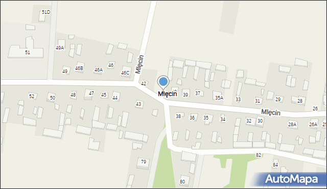 Mlęcin, Mlęcin, 41, mapa Mlęcin