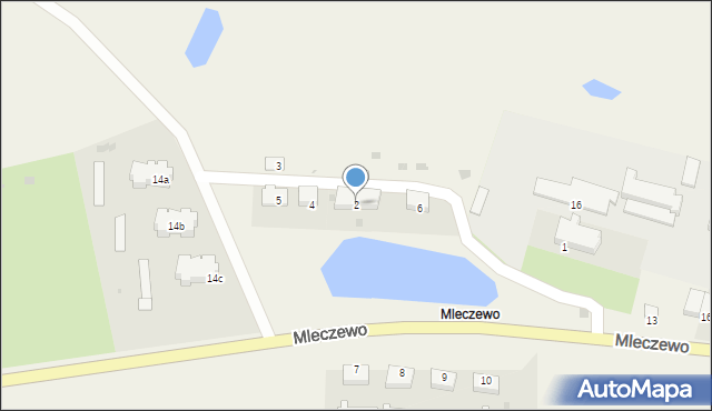 Mleczewo, Mleczewo, 2, mapa Mleczewo