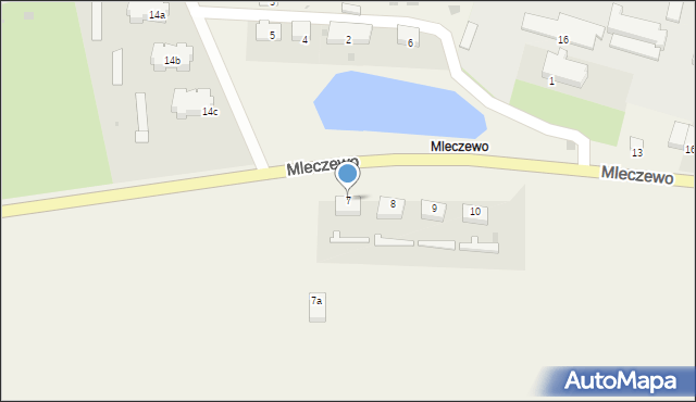 Mleczewo, Mleczewo, 7, mapa Mleczewo