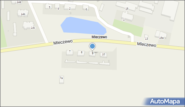 Mleczewo, Mleczewo, 9, mapa Mleczewo