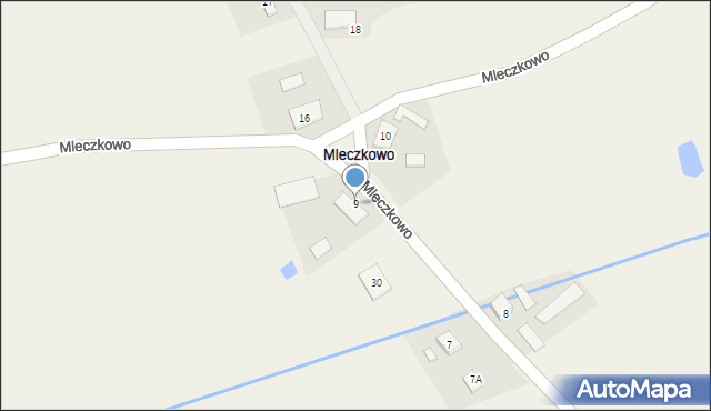 Mleczkowo, Mleczkowo, 9, mapa Mleczkowo