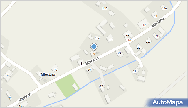 Mleczno, Mleczno, 9, mapa Mleczno