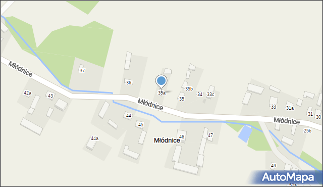 Młódnice, Młódnice, 35a, mapa Młódnice