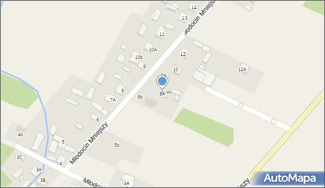 Młodocin Mniejszy, Młodocin Mniejszy, 8A, mapa Młodocin Mniejszy