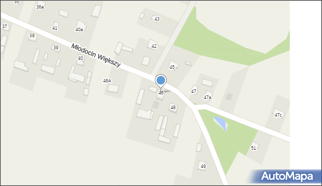 Młodocin Większy, Młodocin Większy, 46, mapa Młodocin Większy