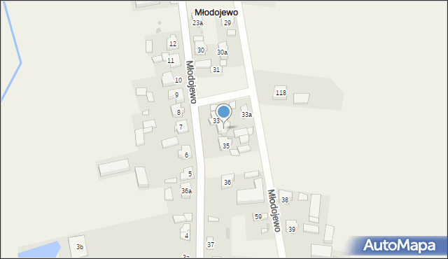 Młodojewo, Młodojewo, 34, mapa Młodojewo