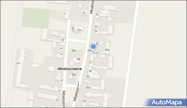 Młodoszowice, Młodoszowice, 56, mapa Młodoszowice