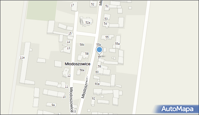 Młodoszowice, Młodoszowice, 57, mapa Młodoszowice