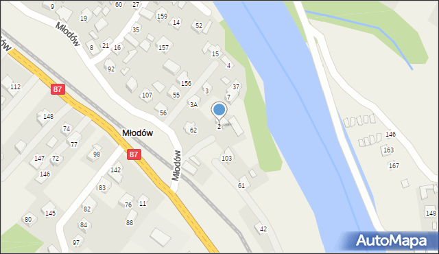 Młodów, Młodów, 2, mapa Młodów