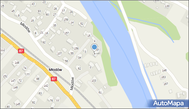 Młodów, Młodów, 7, mapa Młodów