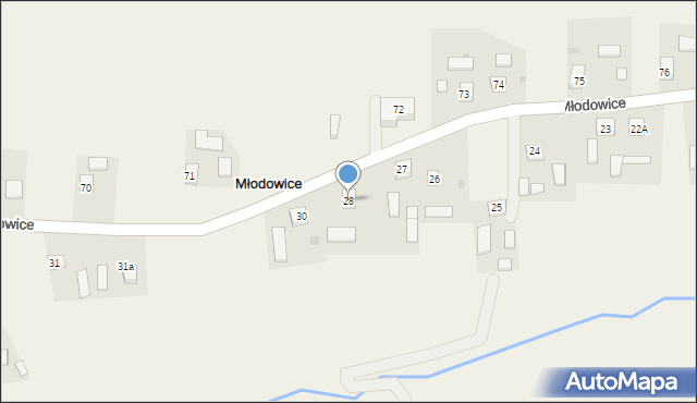 Młodowice, Młodowice, 28, mapa Młodowice